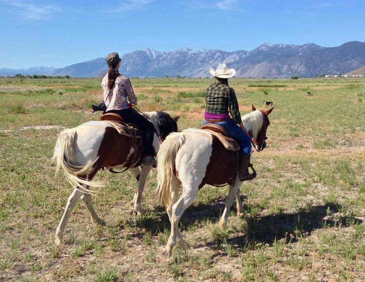 Horseback riding south of Reno in Washoe Valley