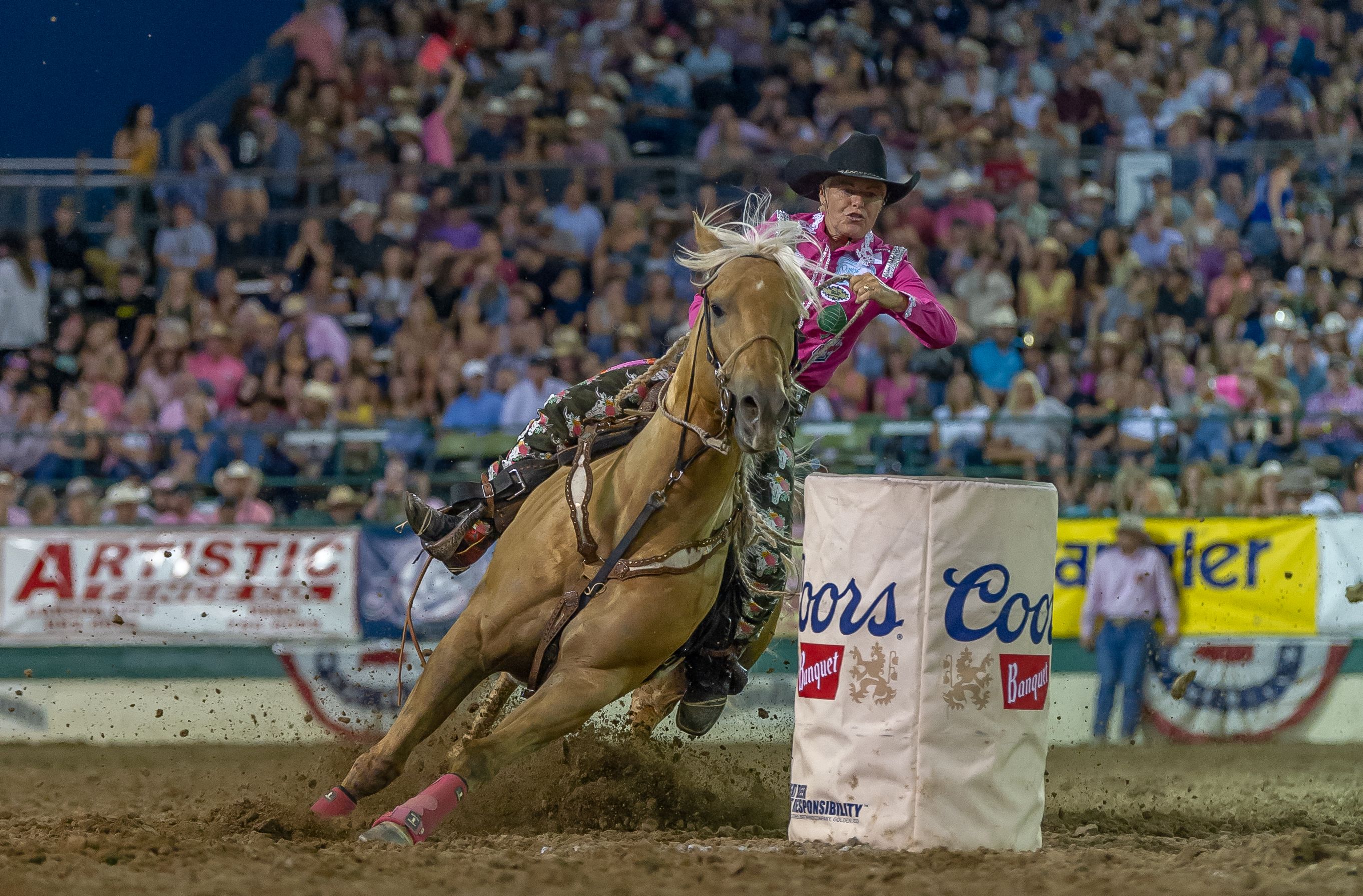 Barrel racer at the Reno Rodeo