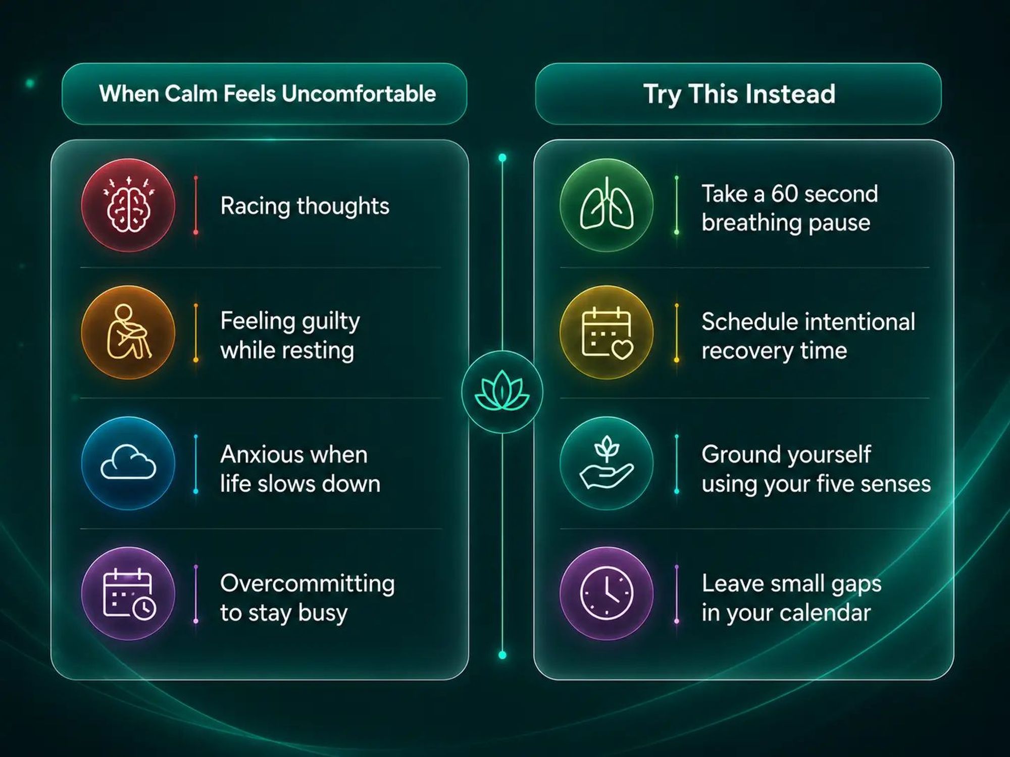 When calm feels uncomfortable