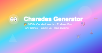 Screenshot of Charades Generator