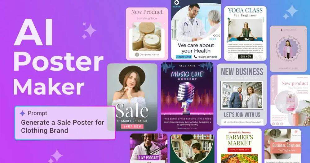 Screenshot of AI Poster Generator