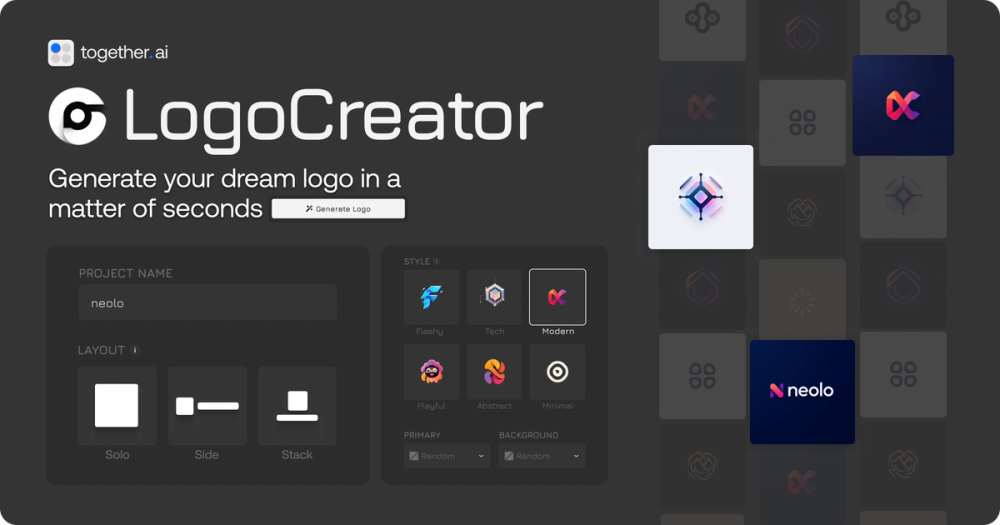 Screenshot of Logo-creator.io