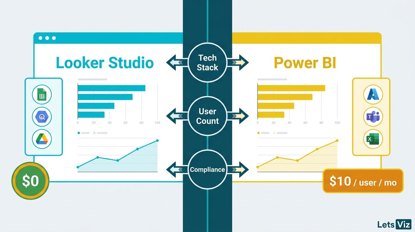 Looker Studio vs Power BI 2026 Comparison | Lets Viz