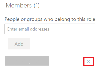 Remove members