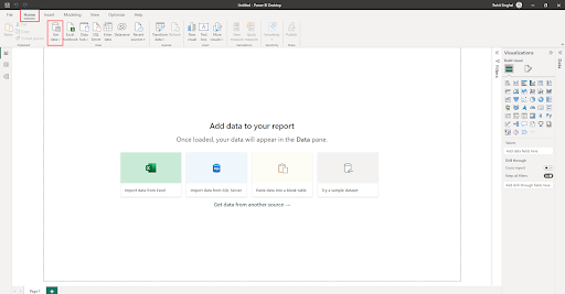 connecting your data in Power BI