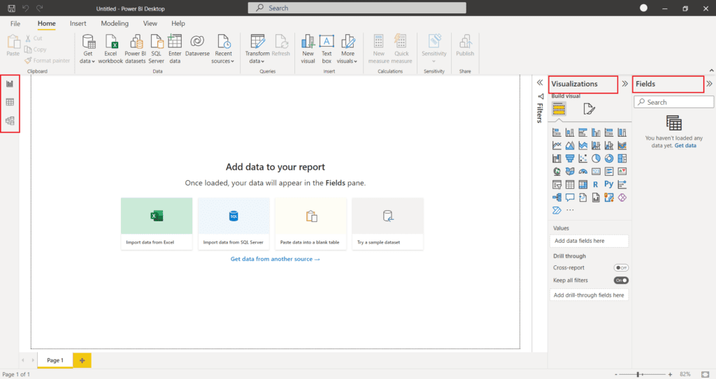 create power BI report