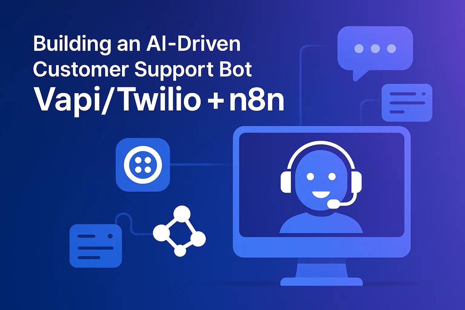 AI-Driven Support Bot with Vapi, Twilio & n8n: Step-by-Step