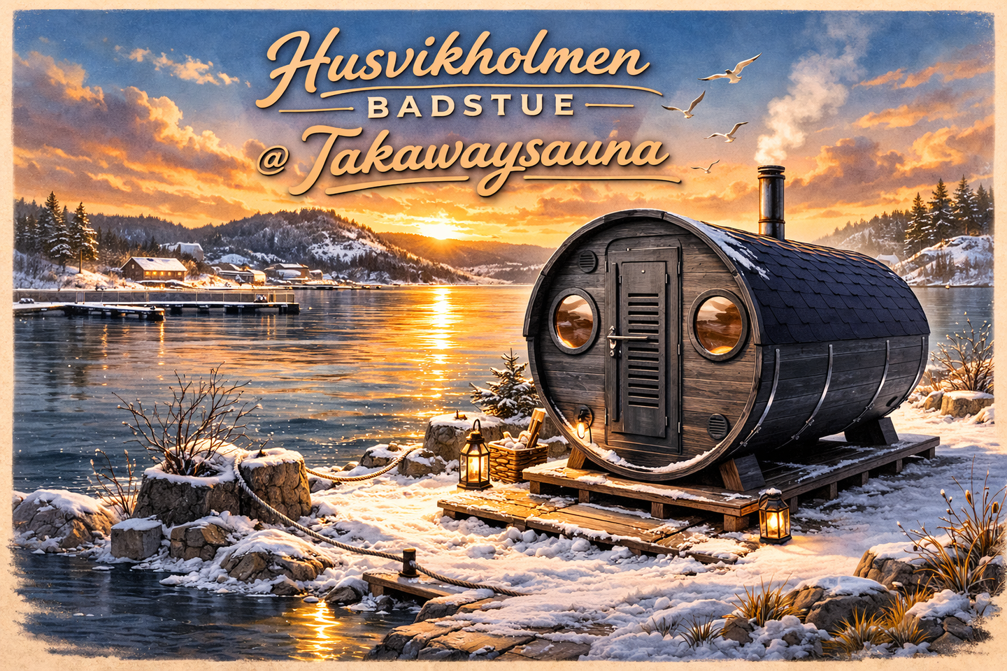 Husvikholmen Sauna er en fast sauna i Drøbak. 