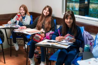 Two Phil Young students studying