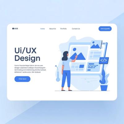 UI/UX Minimal Website