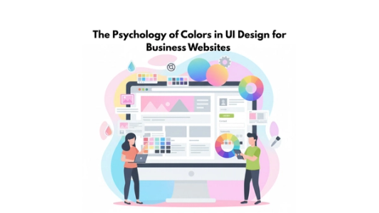 The Psychology of Colors in UI Design for Business Websites - UI/UX Design blog post cover image
