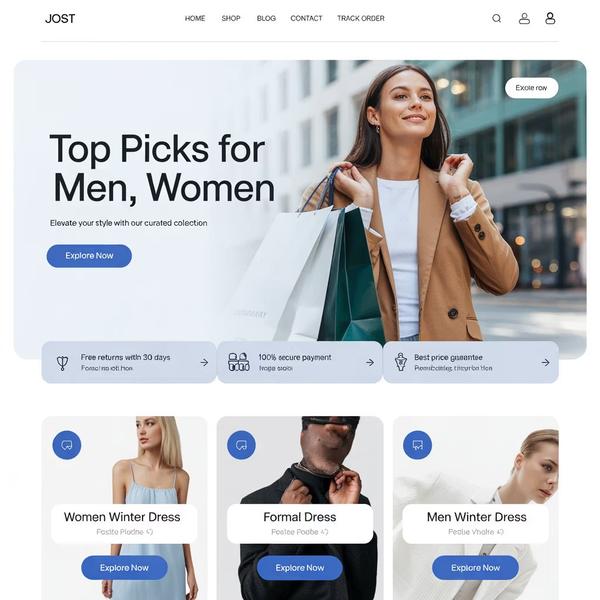 E-commerce Minimal Website-GoFillip offers