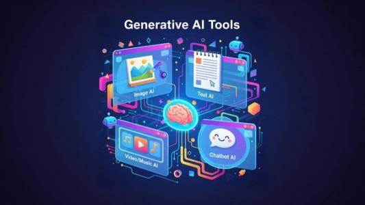 Best Free Generative AI Tools You Can Start Using Today - AI blog post cover image