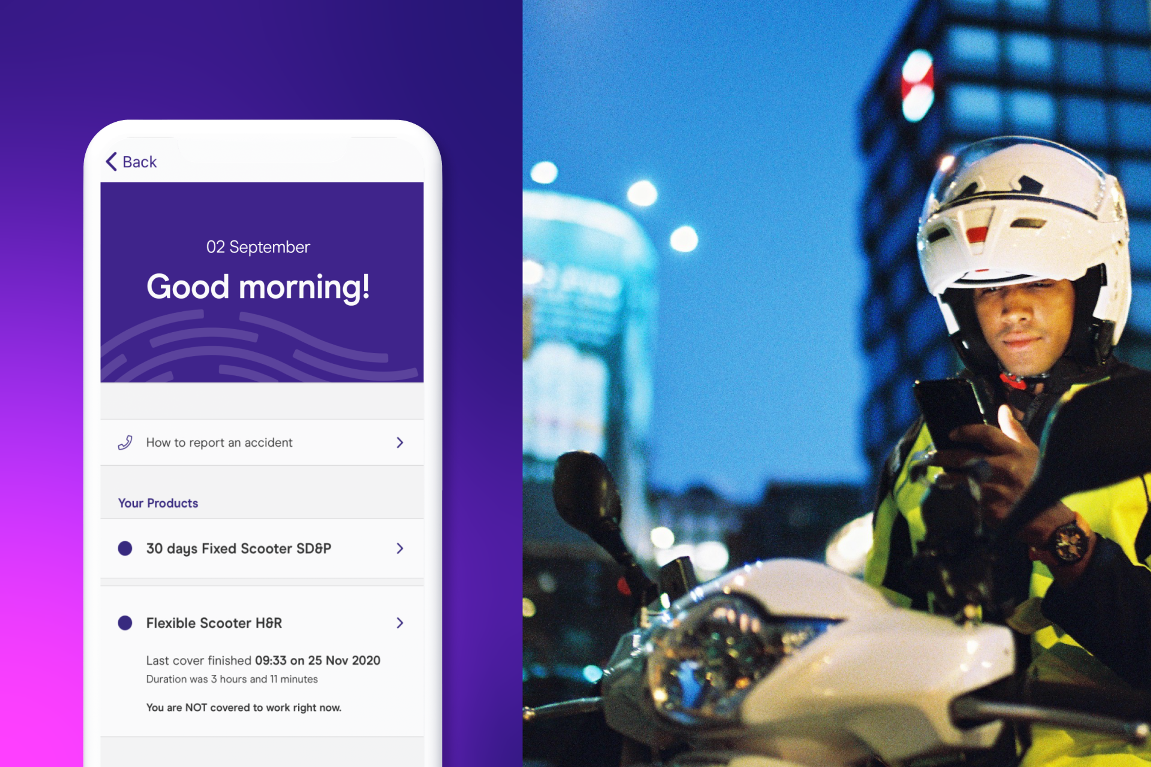 zego's scooter insurance app