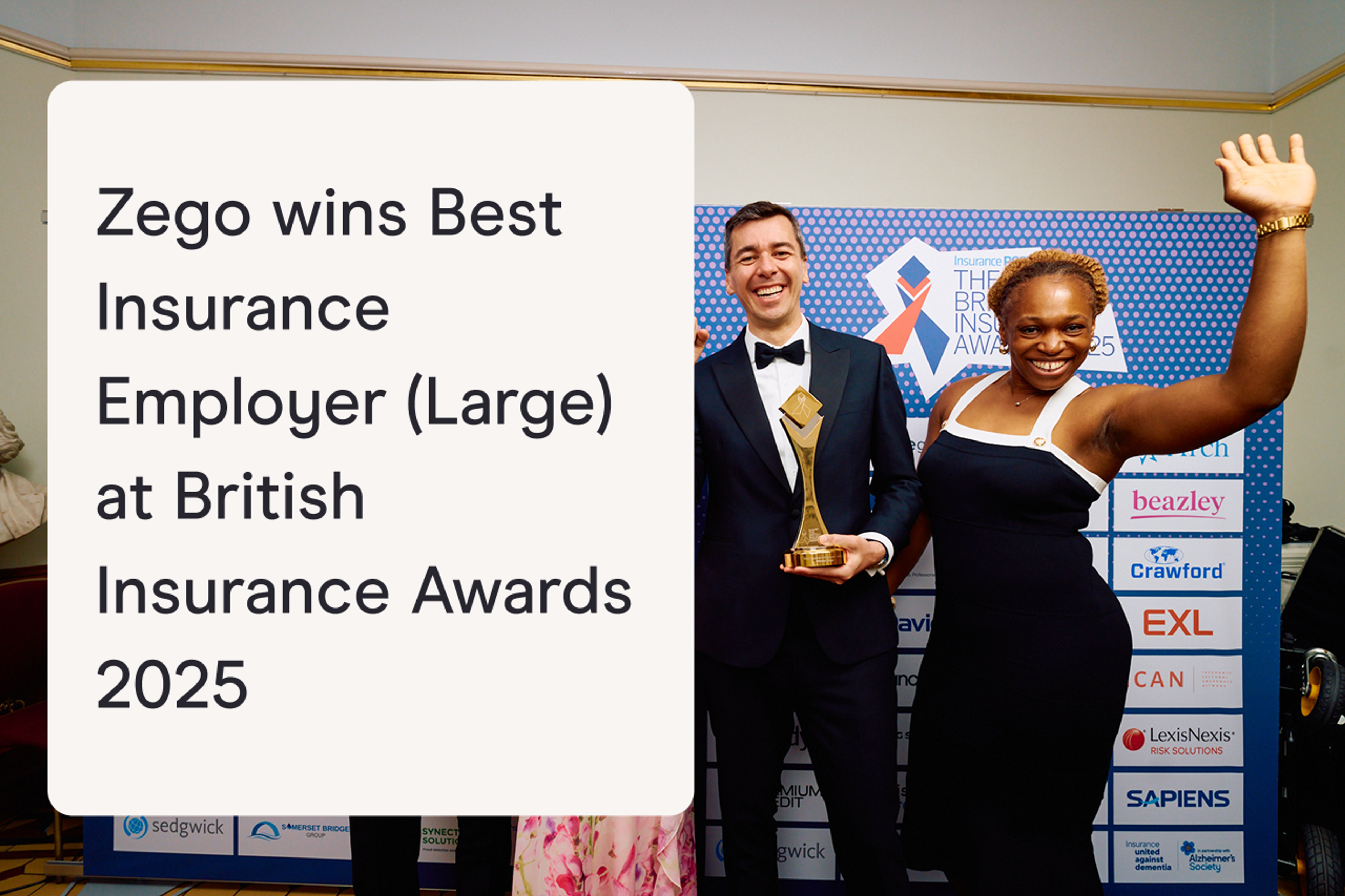 Zego wins Best Insurance Employer (Large) at British Insurance Awards 2025