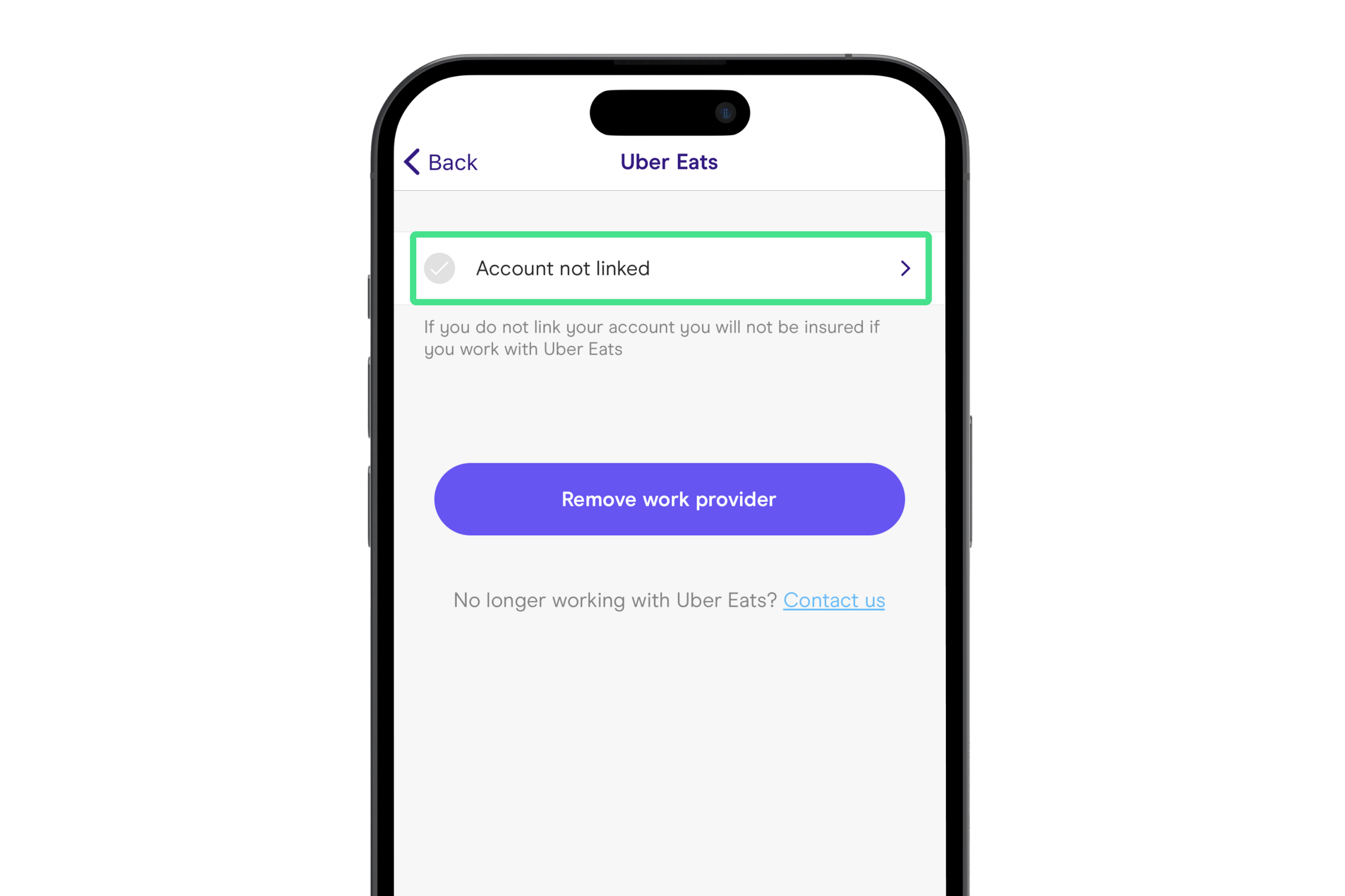 Image of the Zego Delivery app