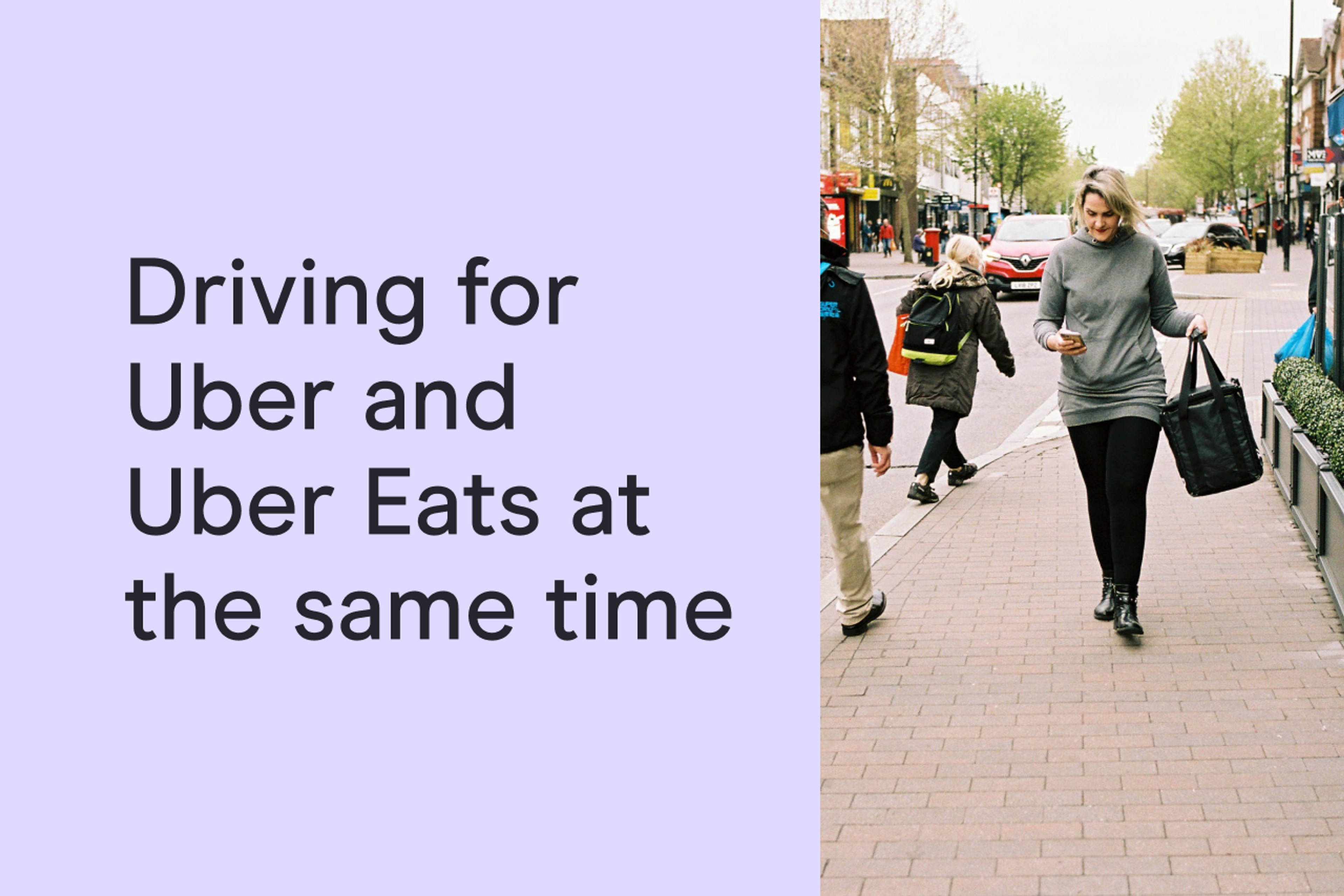 can I drive for Uber Eats and Uber at the same time? blog post featured image