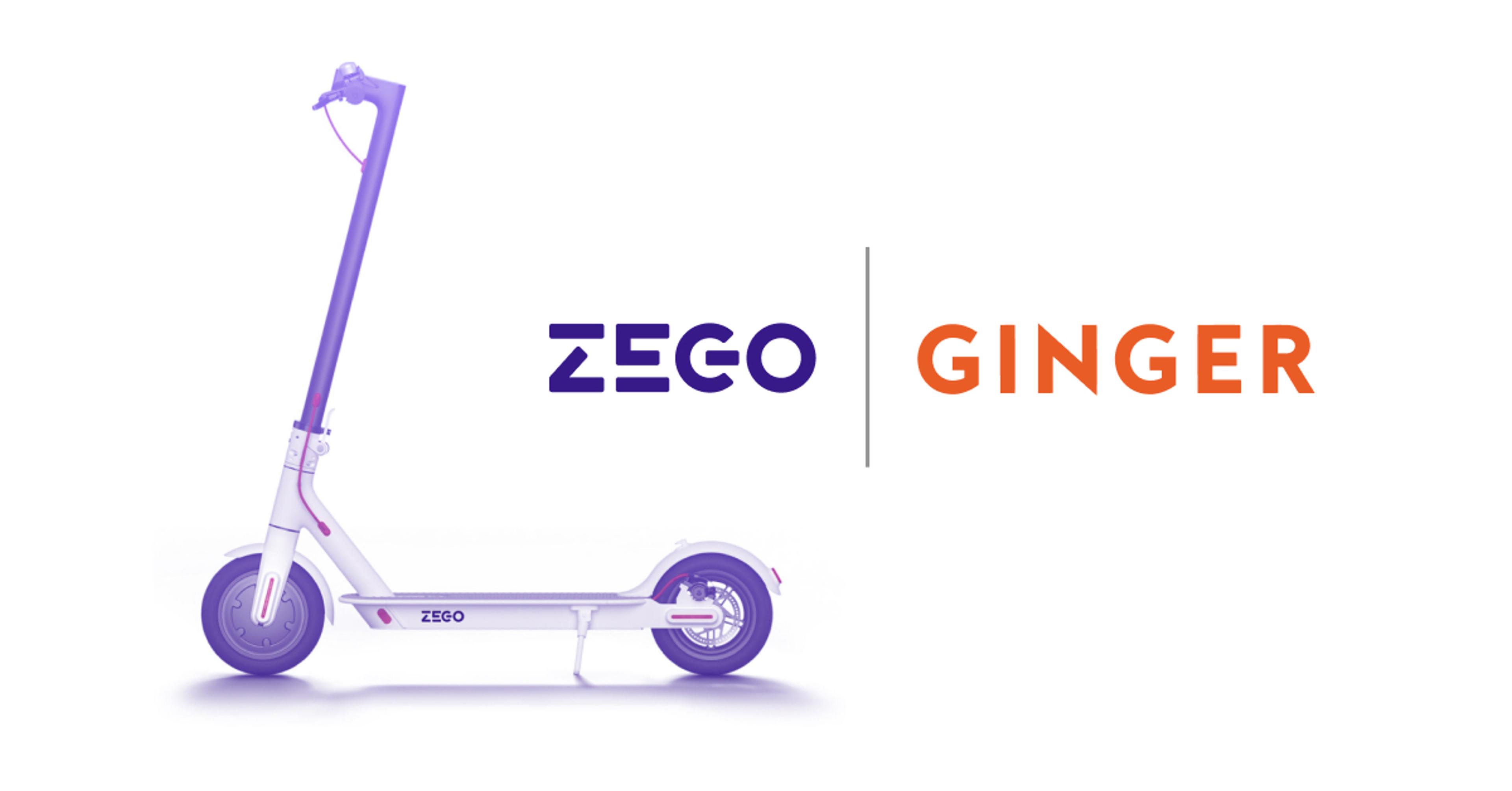 Zego partners with Ginger to support the first e-scooter trial in the UK