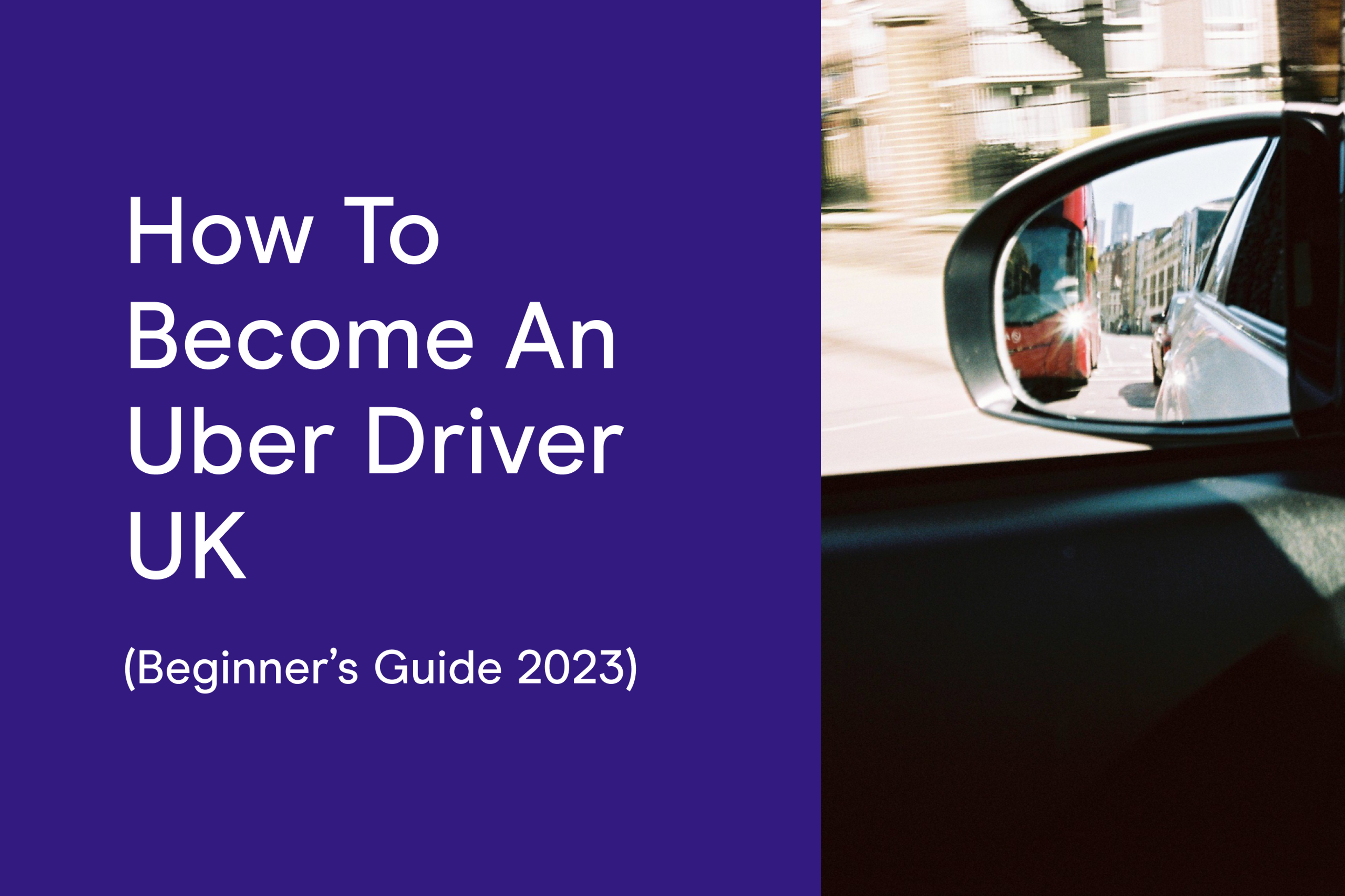 uber driver looking out car window whilst driving