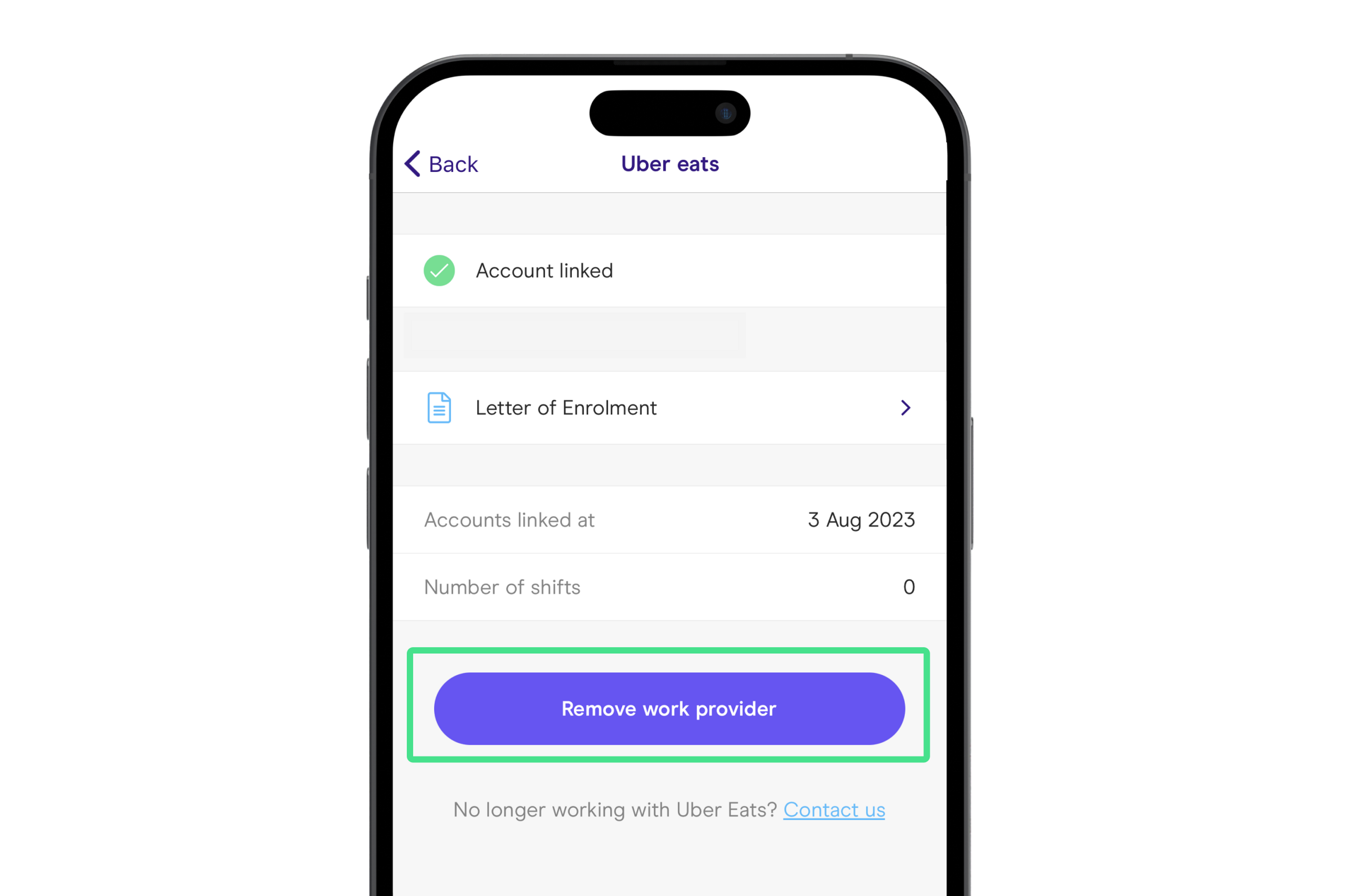Image of the Zego Delivery app