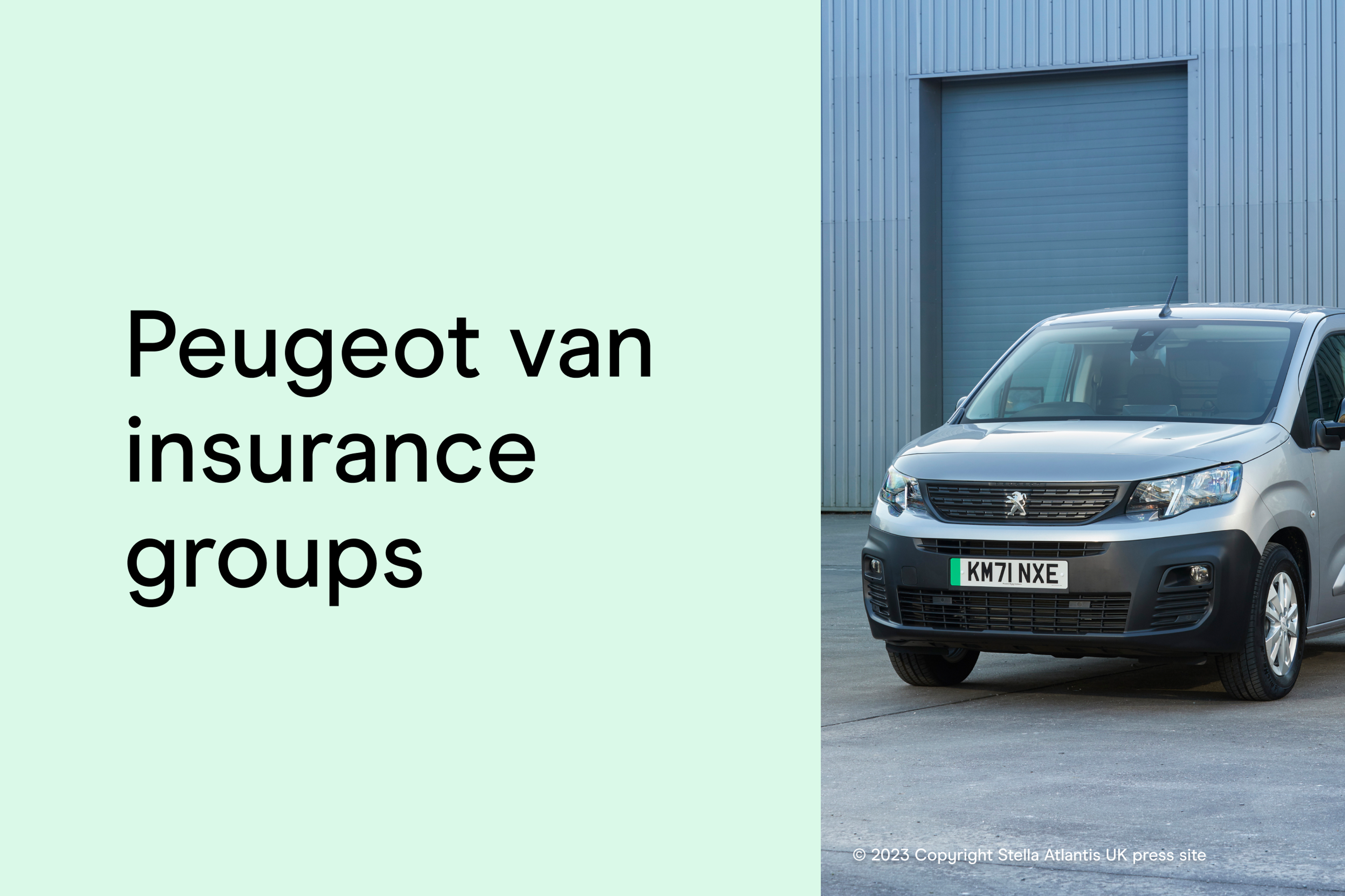 Peugeot van insurance groups