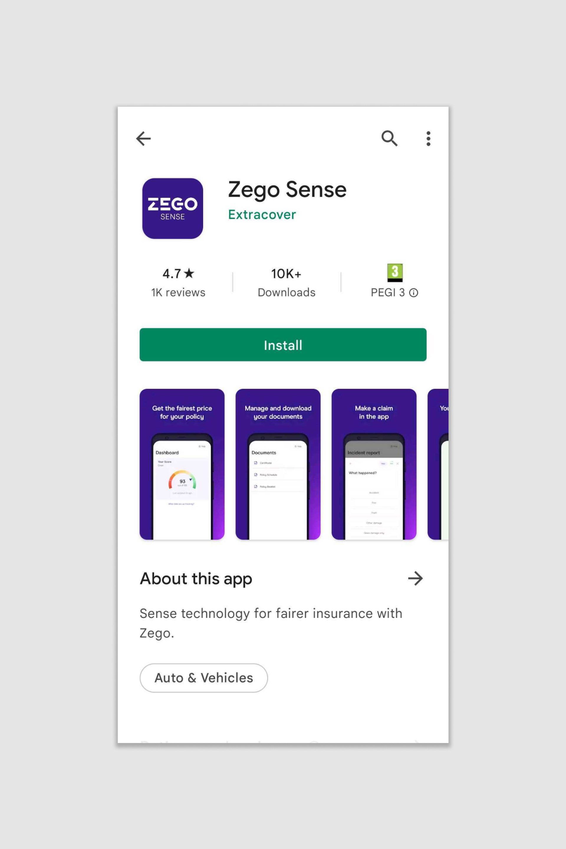 How to download Zego Sense & enable your permissions