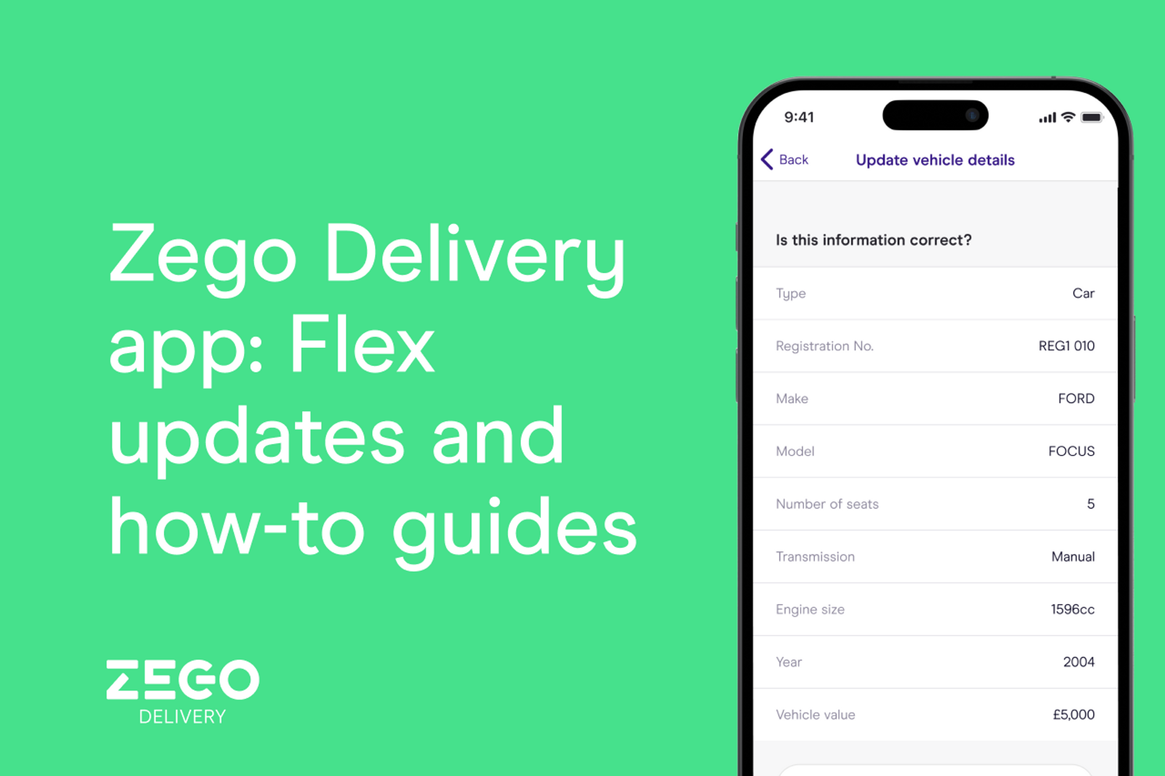 Zego Delivery app updates and guides