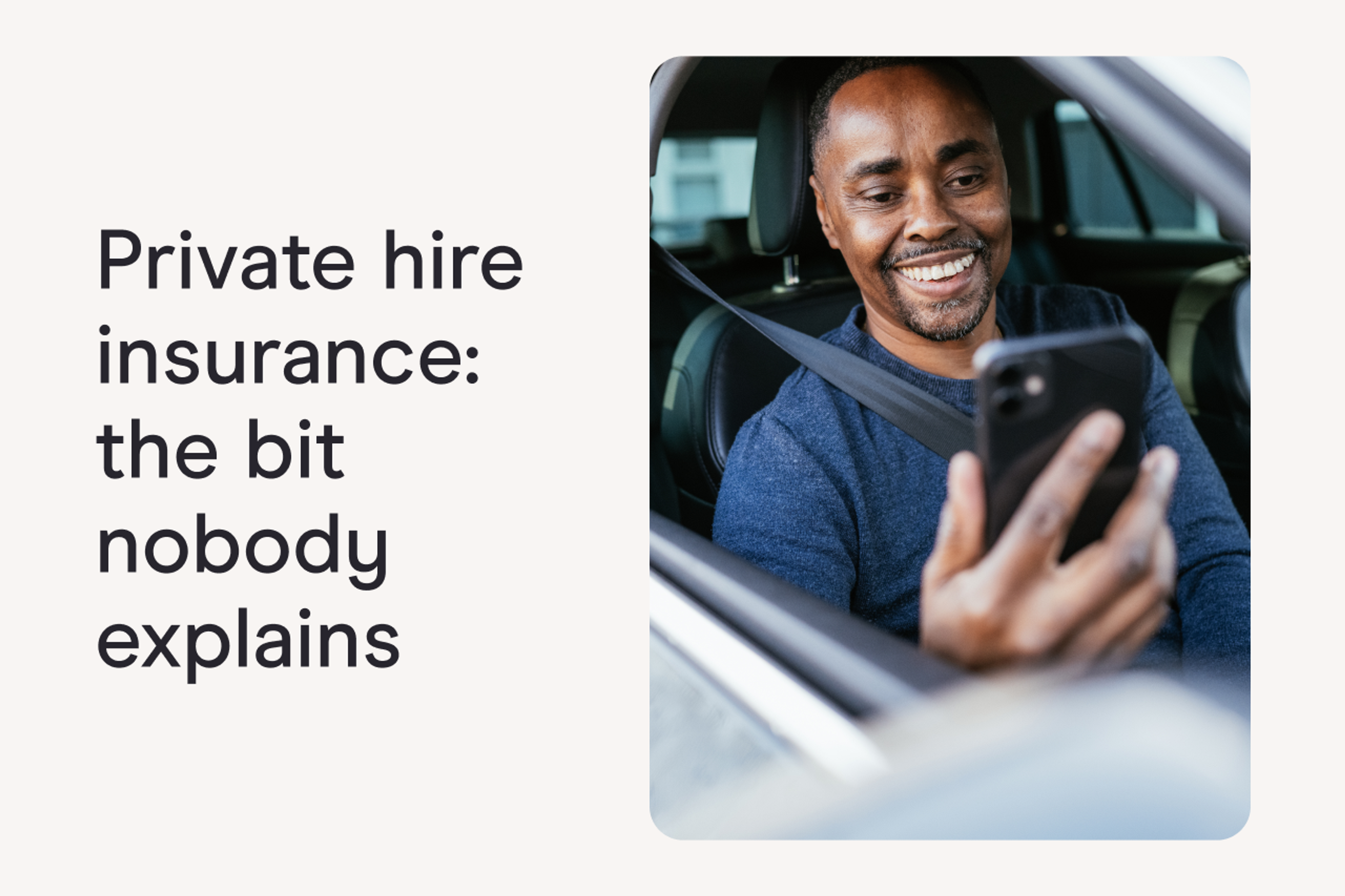 Private hire insurance blog card