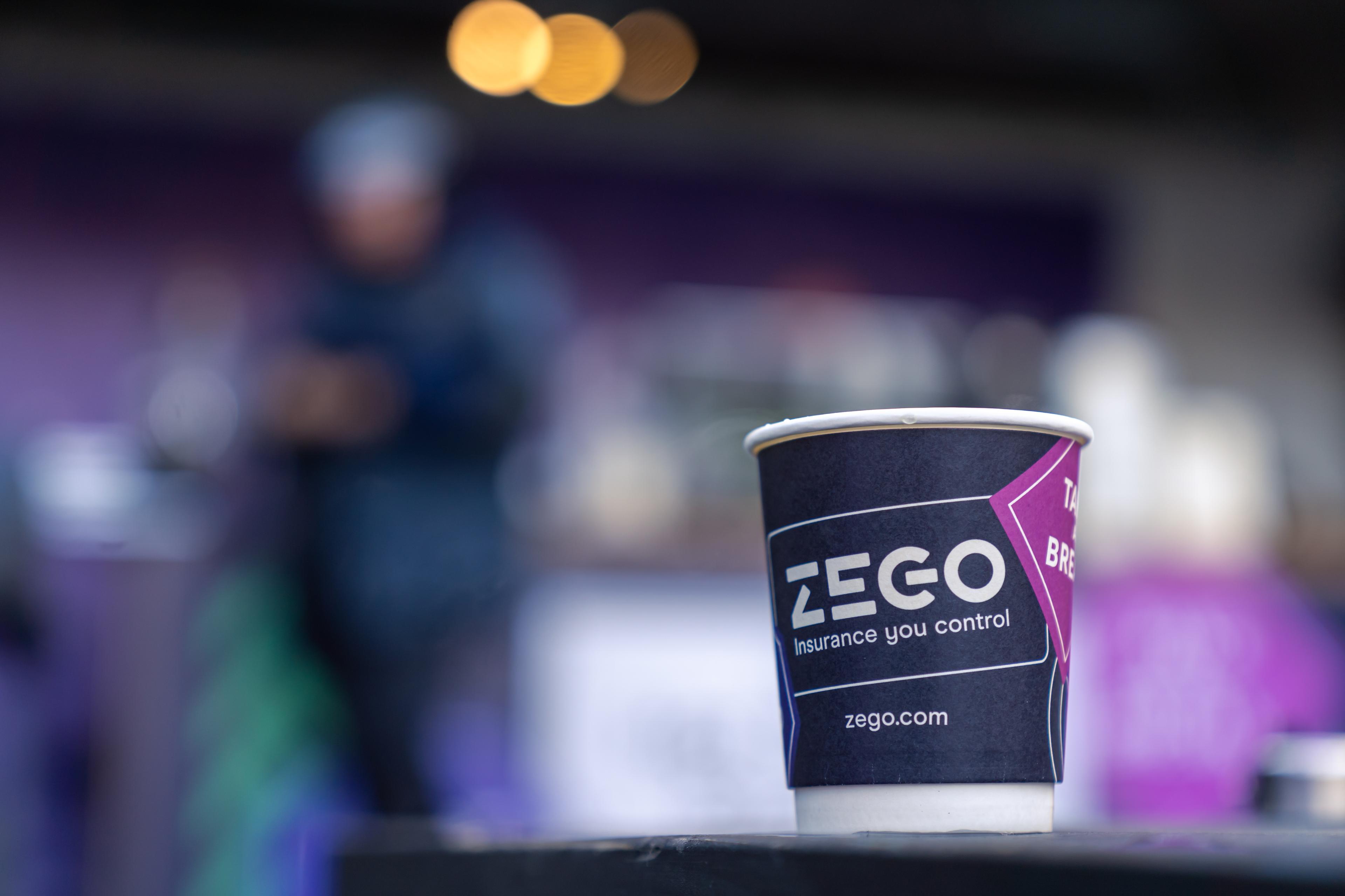 coffee cup at Zego Rest Stop delivery driver activation