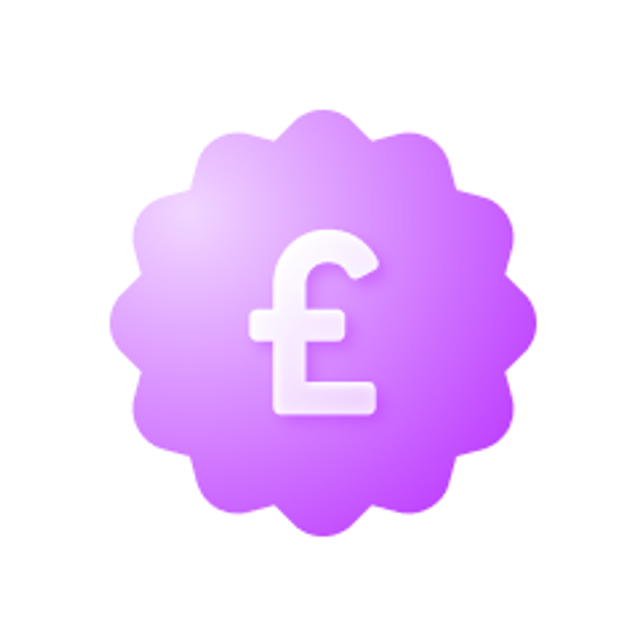 Zego sterling pound symbol icon