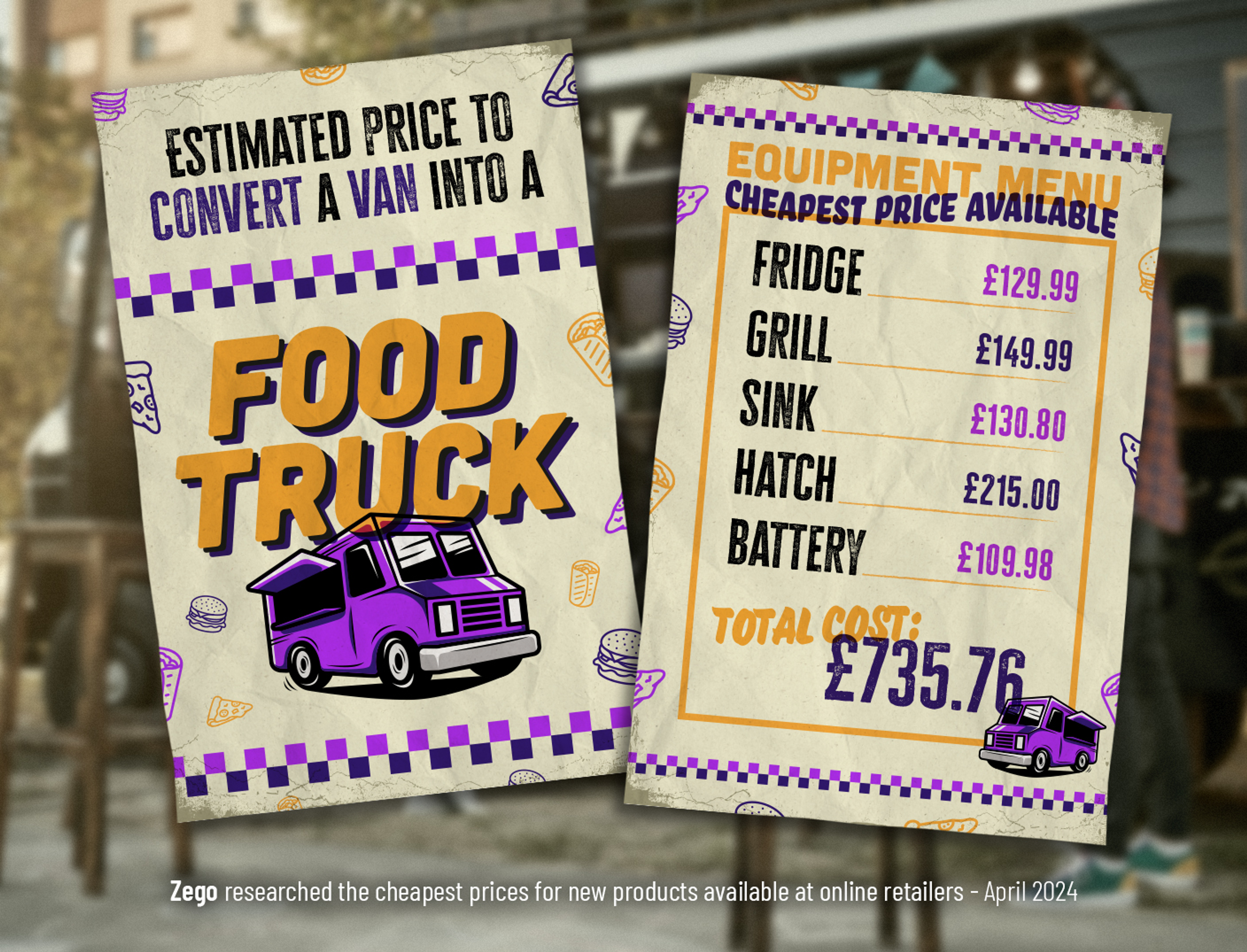 Cost to covert a van into a food truck.