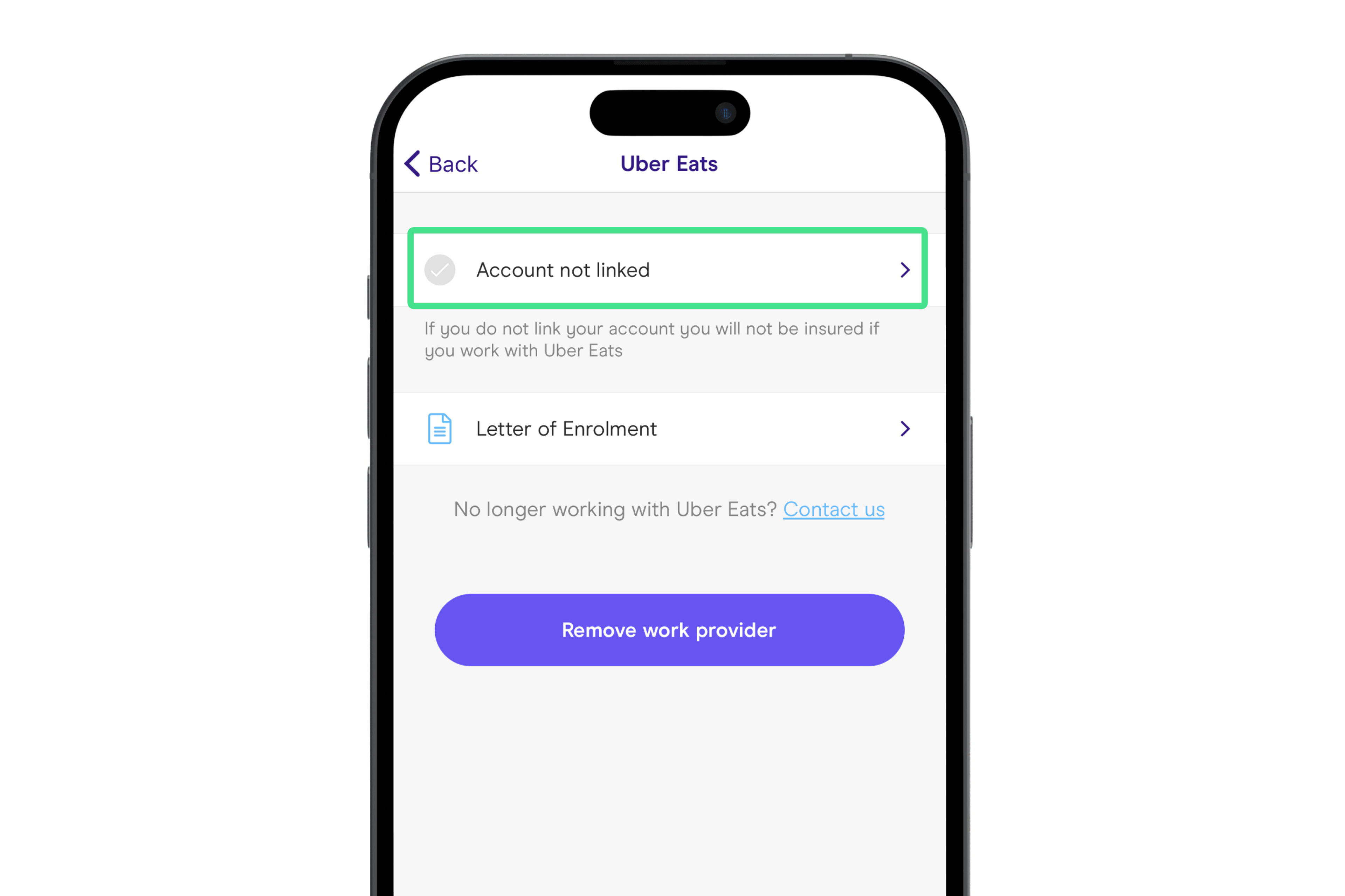 Image of the Zego Delivery app