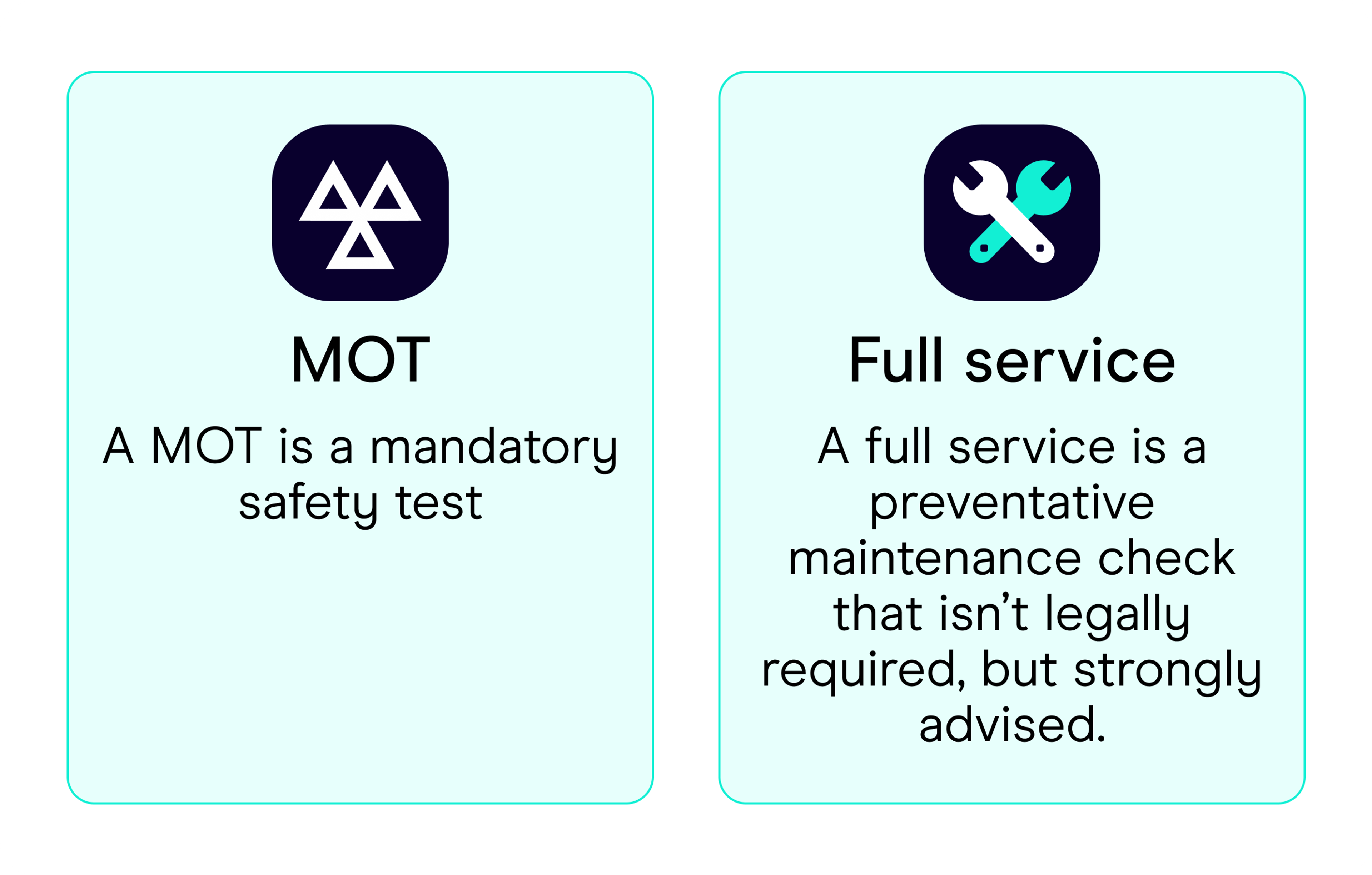 What’s the difference between a full service and an MOT?
