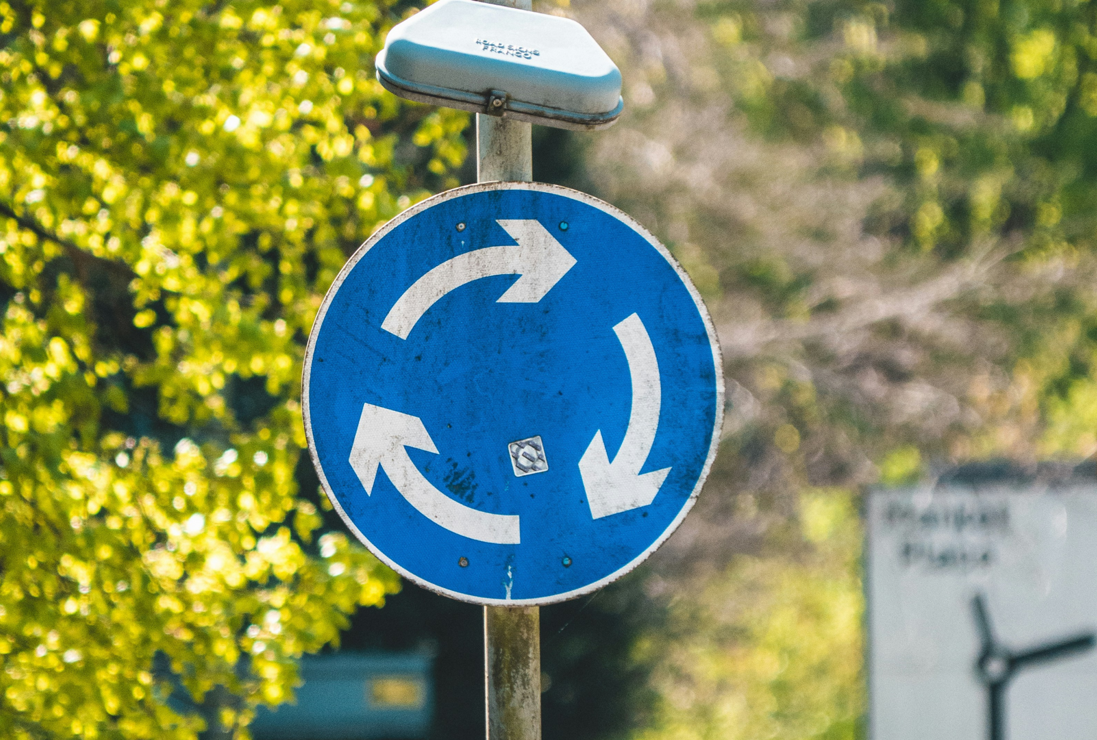 Roundabout sign