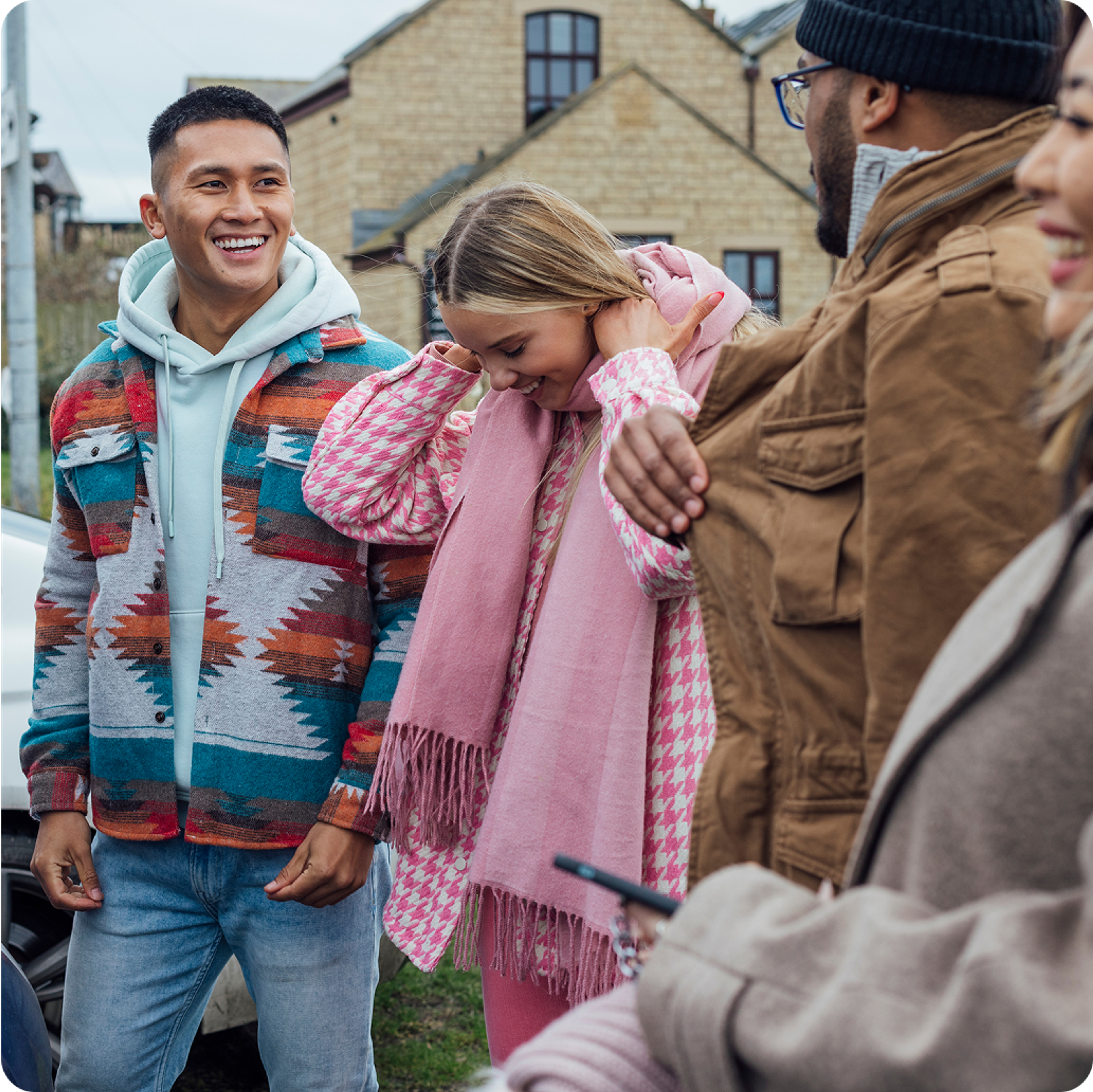young drivers enjoying themselves