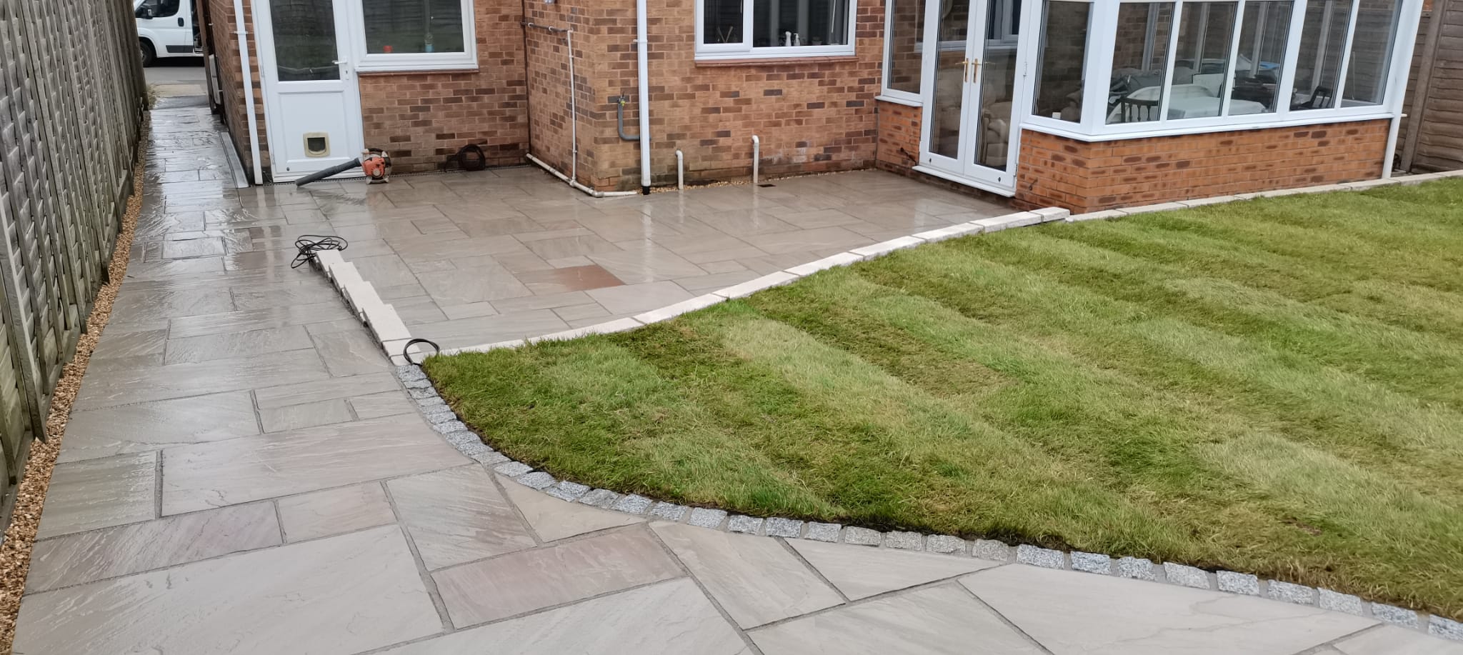 turf and paving