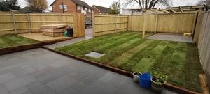 turf with paving
