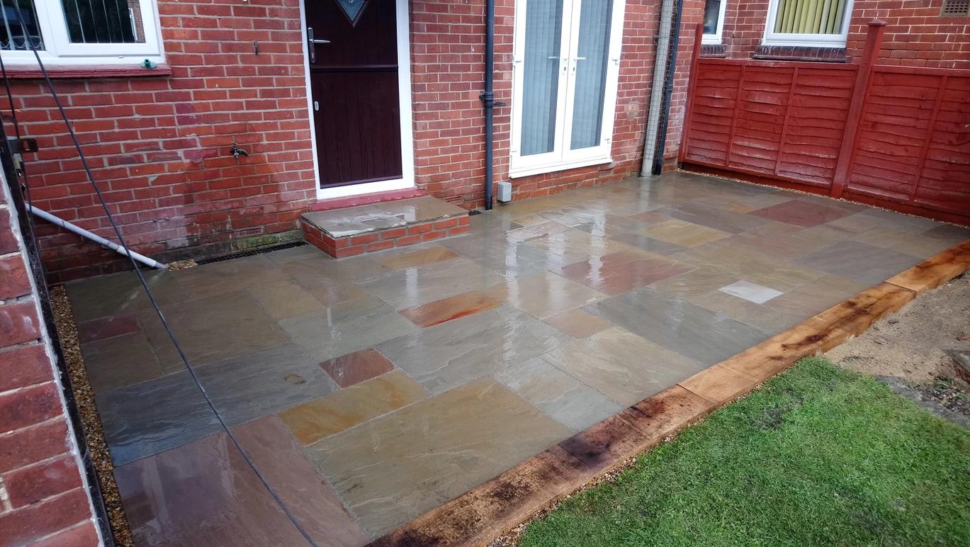 paving with sleepers