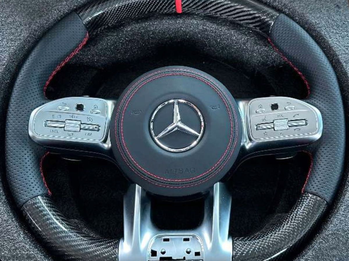 Performance Lenkrad Ziernähte + Ring rot + Airbag G63 W463 Mercedes