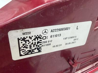 Rücklicht, Rückleuchte S-Klasse W222 hinten links A2229065601 L 3