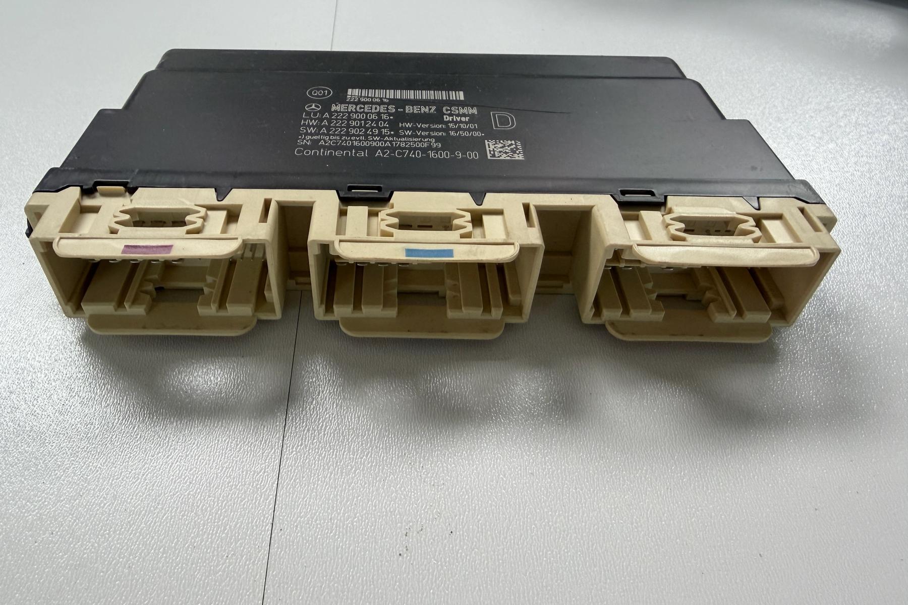Mercedes Sitzsteuergerät A2229000616 S-Klasse Fahrerseite Driver