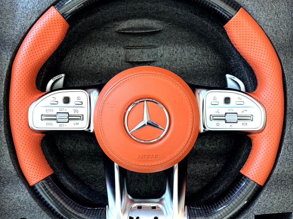 Performance Lenkrad "Orange" + Airbag G63 AMG W205 W213 W463 Mercedes