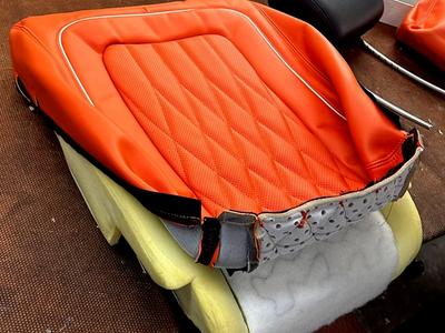 Sitzbezüge Orange "Komplett Set" + Performance Lenkrad für G-Klasse W463 2012-2018 3