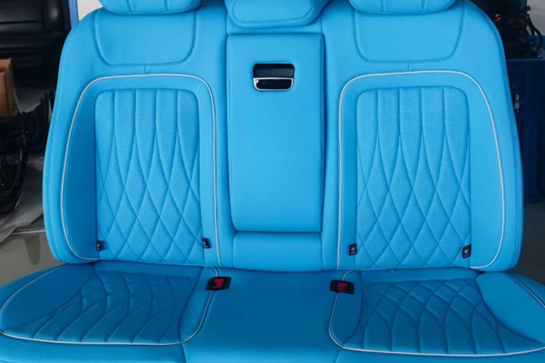 2er Sitzbank "Blau" für hinten Mercedes Benz G-Klasse 2002 bis 2018 - W463