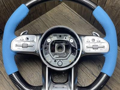 Performance Lenkrad "Blau" + Airbag G63 AMG W205 W213 W463 Mercedes 2