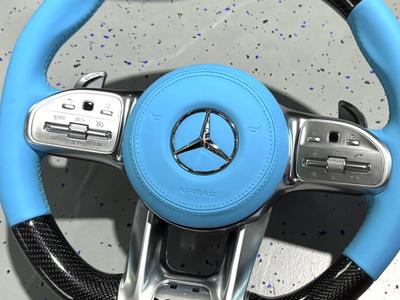Performance Lenkrad "Blau" + Airbag G63 AMG W205 W213 W463 Mercedes 1
