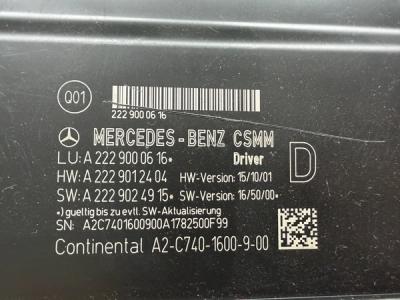 Mercedes Sitzsteuergerät A2229000616 S-Klasse Fahrerseite Driver 2