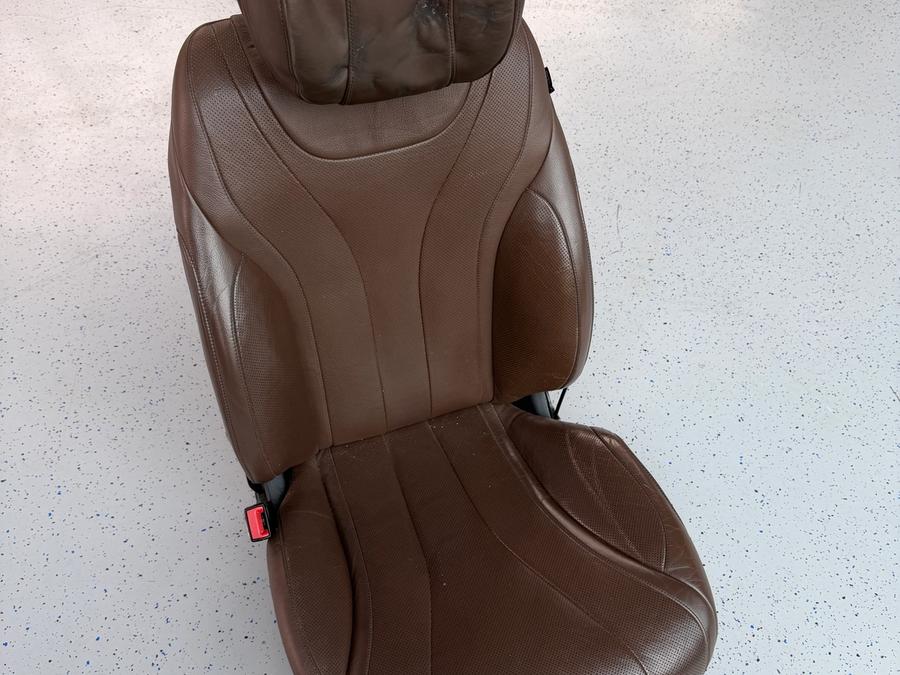 Fahrersitz S-Klasse W222 defekt, gebraucht, braun, Fahrerseite, Sitz vorne