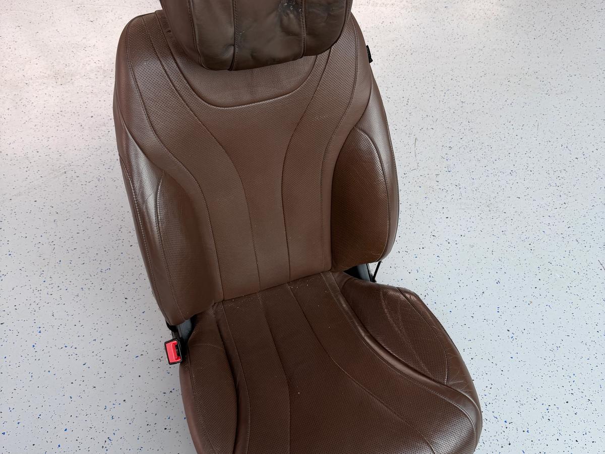Fahrersitz S-Klasse W222 defekt, gebraucht, braun, Fahrerseite, Sitz vorne