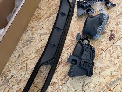 Sport Heckdiffusor mit Endrohren für Mercedes C W205 S205 Limousine 14-18 3